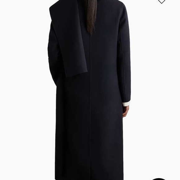 Reiss Navy Wool Coat for Women US8 - Picture 3 of 5